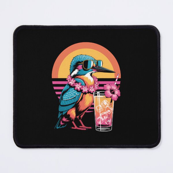 Item preview, Kingfisher Drinking Beach Cocktail Summer Vibe designed and sold by sailorjessiArt.