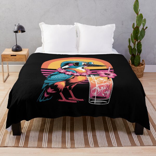 Item preview, Kingfisher Drinking Beach Cocktail Summer Vibe designed and sold by sailorjessiArt.