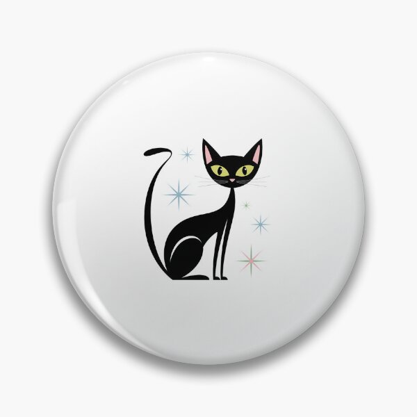 Item preview, Kitschy Cat Mid Century Modern designed and sold by sailorjessiArt.