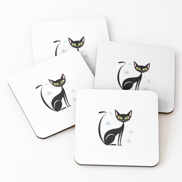 Item preview, Kitschy Cat Mid Century Modern designed and sold by sailorjessiArt.