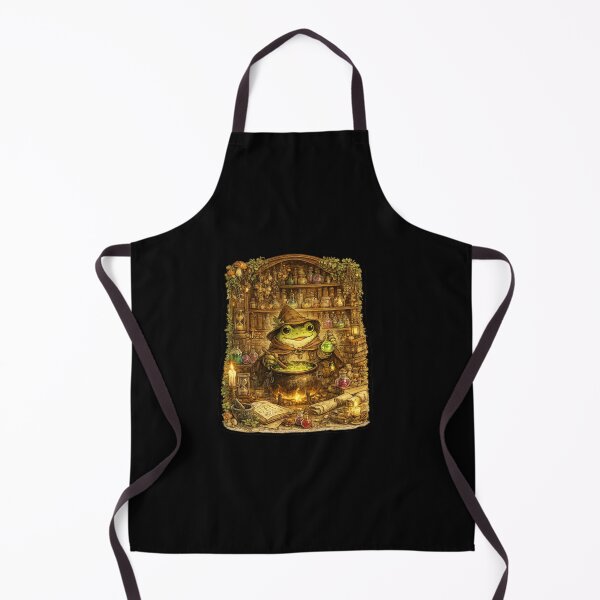 Item preview, Frog Potion Brewer | Cozy Fantasy Alchemist Frog Sticker | Magical Cottagecore Potion Maker Art designed and sold by MrDev.