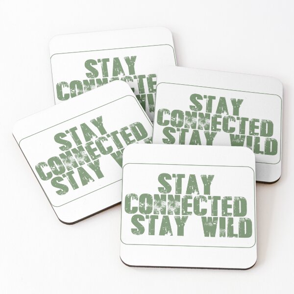 Item preview, Stay Connected, Stay Wild – Adventure & Digital Lifestyle Typography Design designed and sold by StudioAyinla.