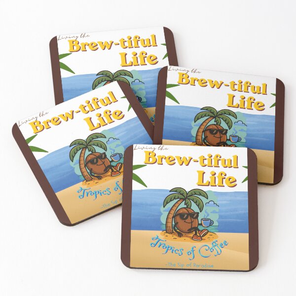 Item preview, Living the Brew-tiful Life designed and sold by TropicsofCoffee.