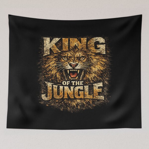 Item preview, King of the Jungle Lion – Vintage Roaring Lion designed and sold by Dreamy fantasy design.