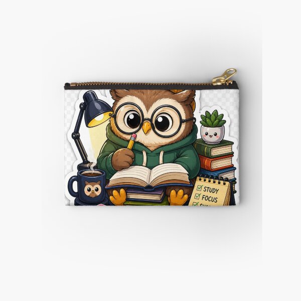 Item preview, Cute Study Owl Focus Sticker designed and sold by NexusPixels.