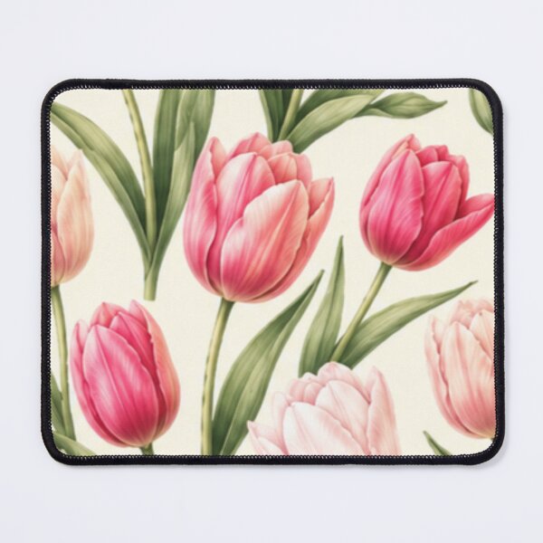Item preview, Soft Tulip Garden Seamless Pattern | Spring Floral Aesthetic Botanical Print designed and sold by DoneAndDusted.