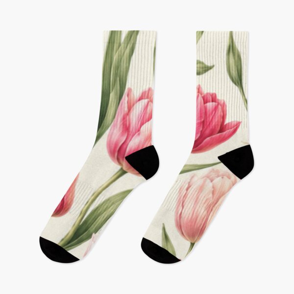 Item preview, Soft Tulip Garden Seamless Pattern | Spring Floral Aesthetic Botanical Print designed and sold by DoneAndDusted.