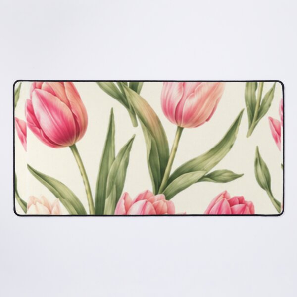 Item preview, Soft Tulip Garden Seamless Pattern | Spring Floral Aesthetic Botanical Print designed and sold by DoneAndDusted.
