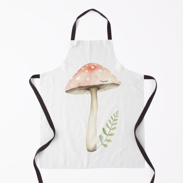 Item preview, Cute Watercolor Mushroom with Fern Wall Art designed and sold by Vida e Arte.