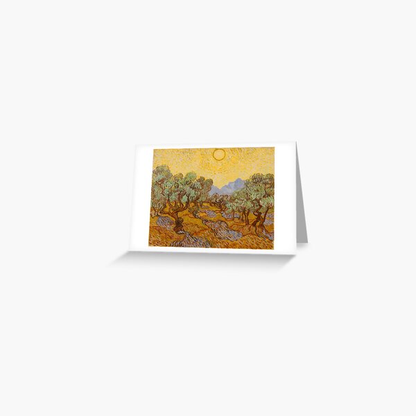 Item preview, Vincent Van Gogh Olive Trees with Yellow Sky and Sun designed and sold by antiqueart.