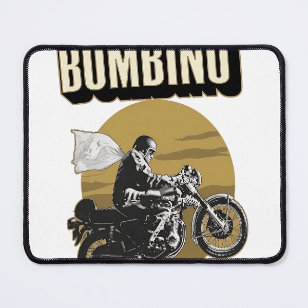 Item preview, BOMBINO Retro Rider Motorcycle Sun Graphic designed and sold by msolgray.