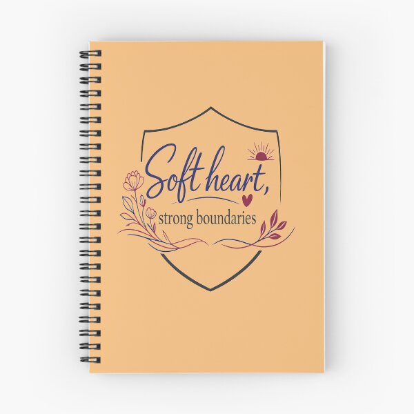 Item preview, Soft Heart Strong Boundaries human Empowerment Self Love Quote design designed and sold by Soft Strength Studio.