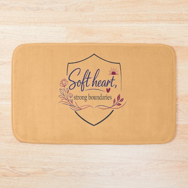Item preview, Soft Heart Strong Boundaries human Empowerment Self Love Quote design designed and sold by Soft Strength Studio.