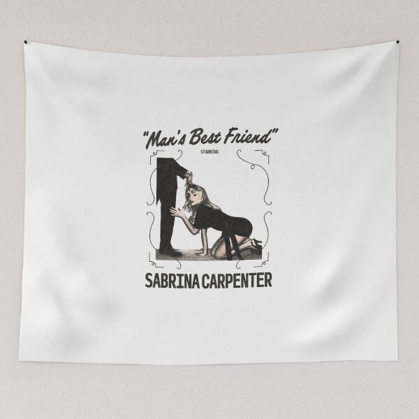 Item preview, Sabrina Carpenter Man's Best Friend Retro Poster designed and sold by Moonpaw-Whimsy.