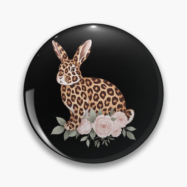 Item preview, Leopard Bunny Flowers Happy Easter designed and sold by sailorjessiArt.