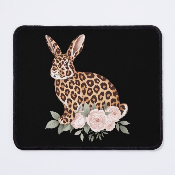 Item preview, Leopard Bunny Flowers Happy Easter designed and sold by sailorjessiArt.