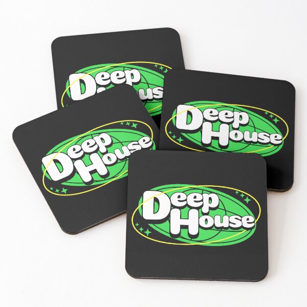 Item preview, DEEP HOUSE - Deep Globe Retro (Green)  designed and sold by Discothreadz.