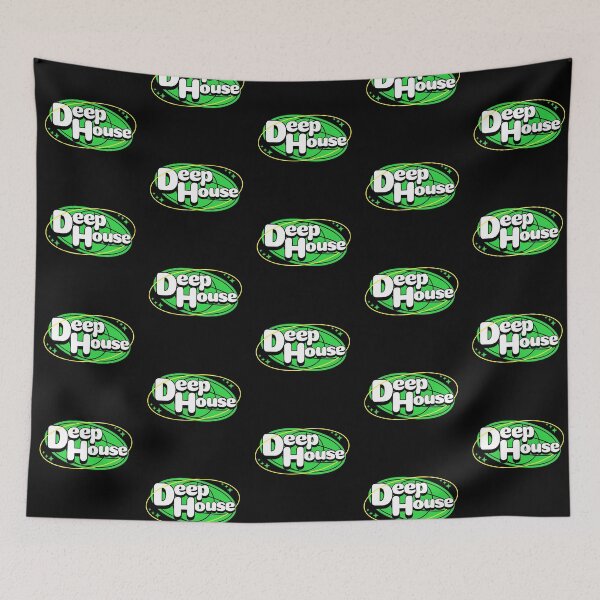 Item preview, DEEP HOUSE - Deep Globe Retro (Green)  designed and sold by Discothreadz.