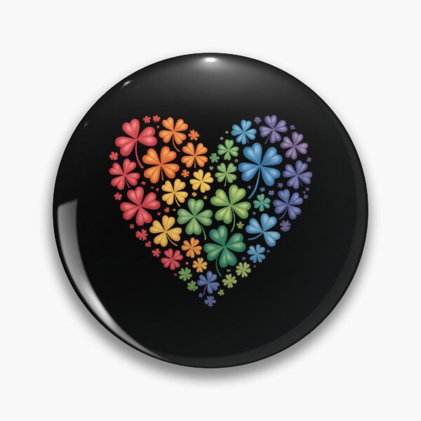 Item preview, LGBT Shamrock Heart Rainbow St Patricks Day Gay Pride designed and sold by sailorjessiArt.