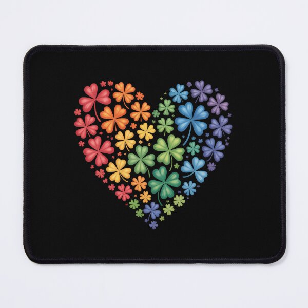 Item preview, LGBT Shamrock Heart Rainbow St Patricks Day Gay Pride designed and sold by sailorjessiArt.