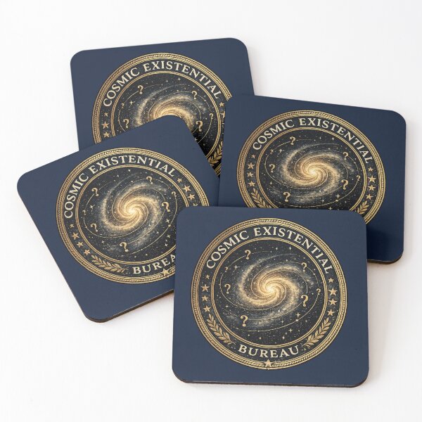 Item preview, Cosmic Existential Bureau Emblem – Funny Philosophy Galaxy Seal, Vintage Astronomy Space Humor designed and sold by MagicMakerPh⭐⭐⭐⭐⭐.
