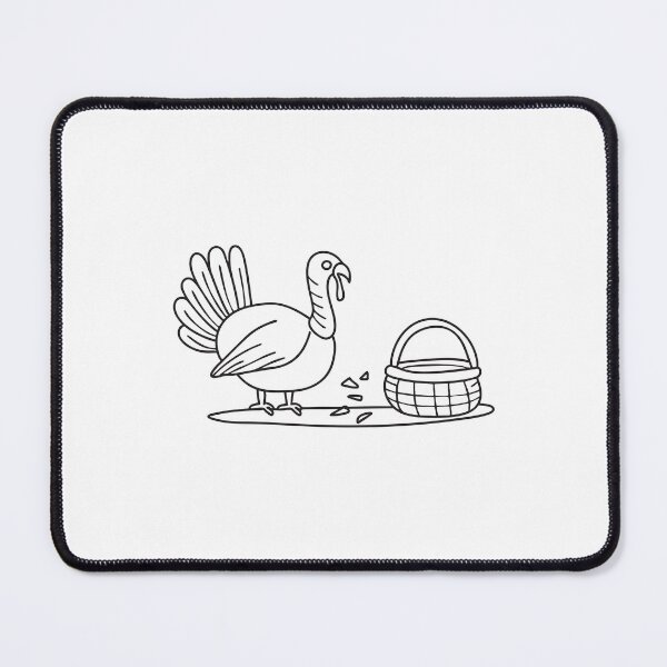 Item preview, Turkey Standing Beside Cracked Basket designed and sold by rasagamastore.