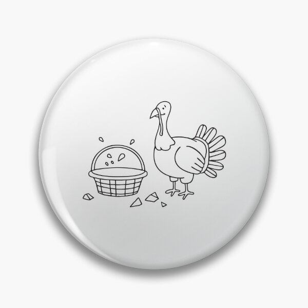Item preview, Turkey Beside Broken Basket designed and sold by rasagamastore.