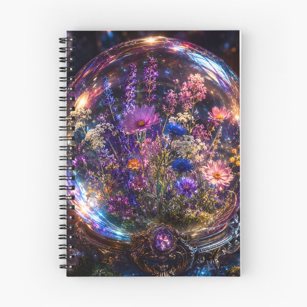 Item preview, Enchanted Crystal Ball Wildflower Garden Mystical Twilight Fantasy designed and sold by ChubbyGoong.