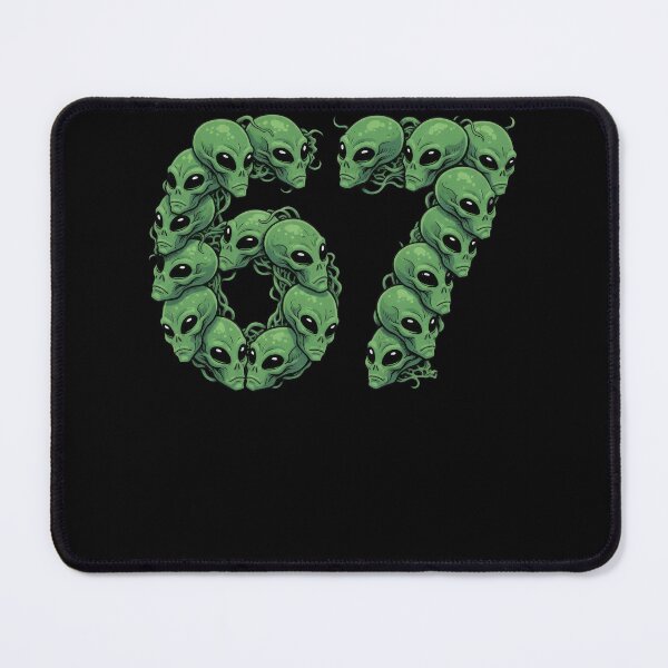 Item preview, Green Alien Heads Number 67 Extraterrestrial designed and sold by d247.