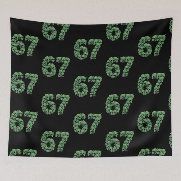 Item preview, Green Alien Heads Number 67 Extraterrestrial designed and sold by d247.