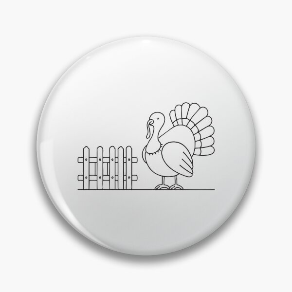Item preview, Turkey Beside Wooden Fence designed and sold by rasagamastore.