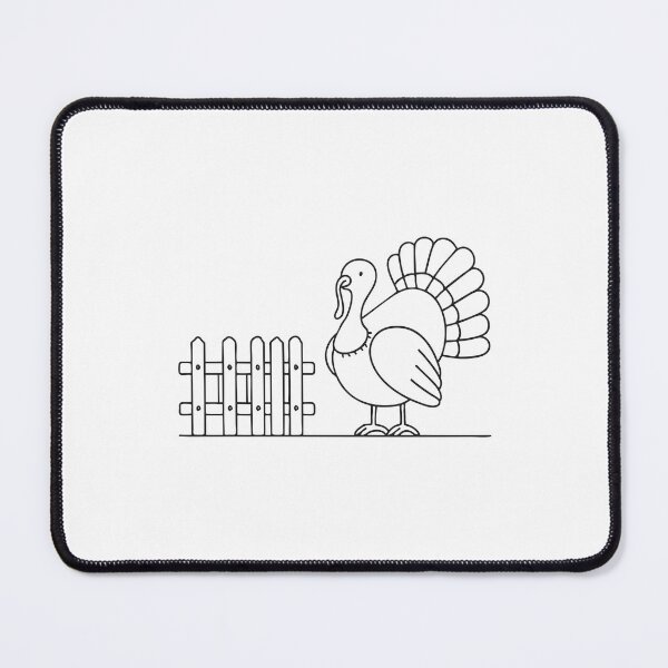 Item preview, Turkey Beside Wooden Fence designed and sold by rasagamastore.