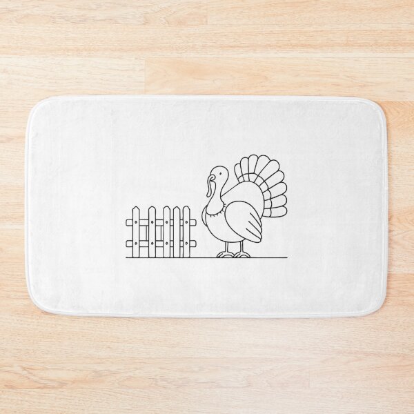 Item preview, Turkey Beside Wooden Fence designed and sold by rasagamastore.