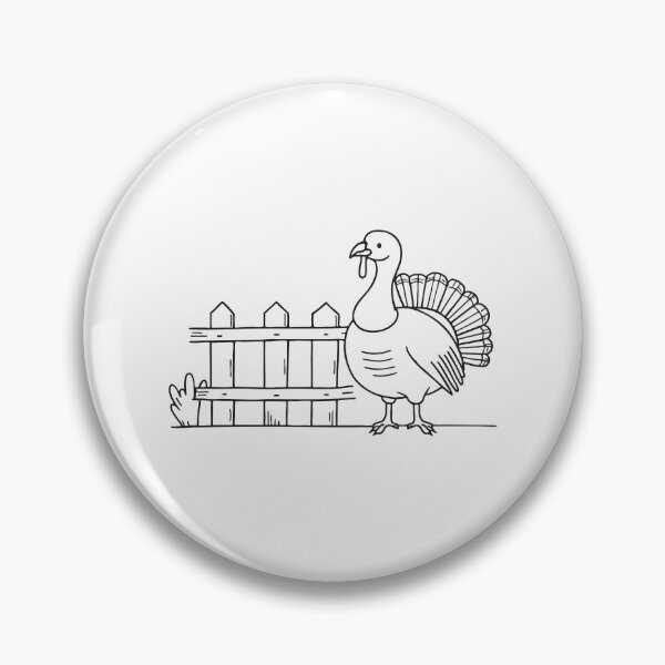 Item preview, Turkey Standing Near Wooden Fence designed and sold by rasagamastore.