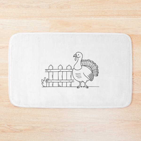 Item preview, Turkey Standing Near Wooden Fence designed and sold by rasagamastore.