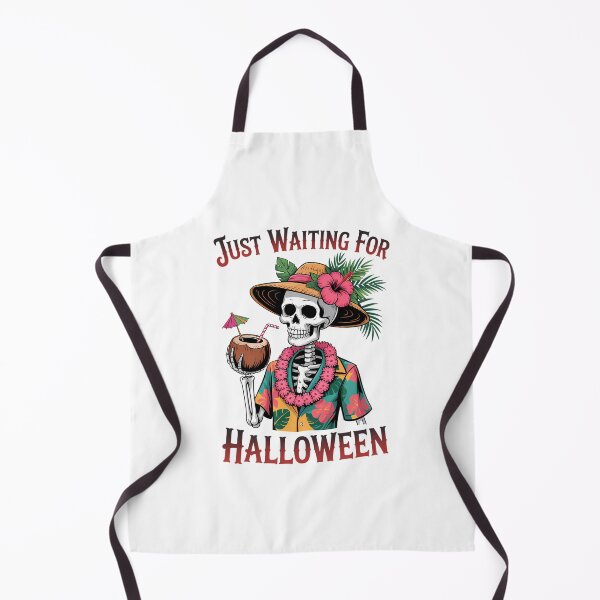 Item preview, Just Waiting for Halloween Skeleton Spooky Summer Vibe designed and sold by sailorjessiArt.