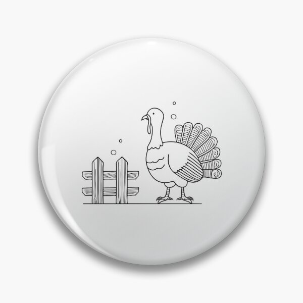 Item preview, Turkey Near Timber Fence designed and sold by rasagamastore.
