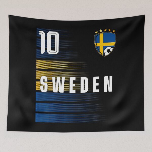 Item preview, Football Soccer Sweden Flag Swedish Pride Lovers Retro designed and sold by Mdcazeem.