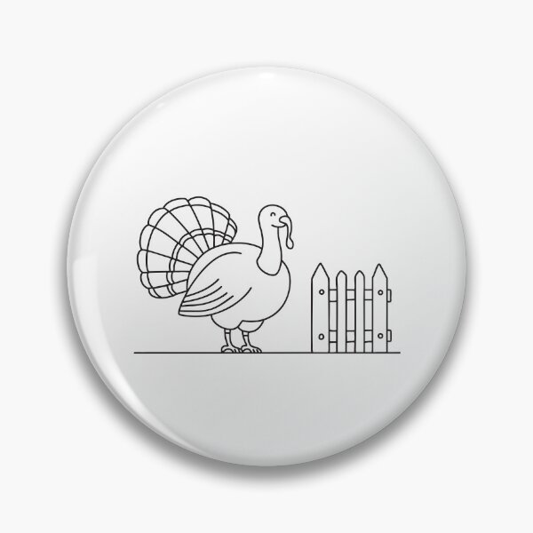 Item preview, Turkey Positioned by Farm Fence designed and sold by rasagamastore.
