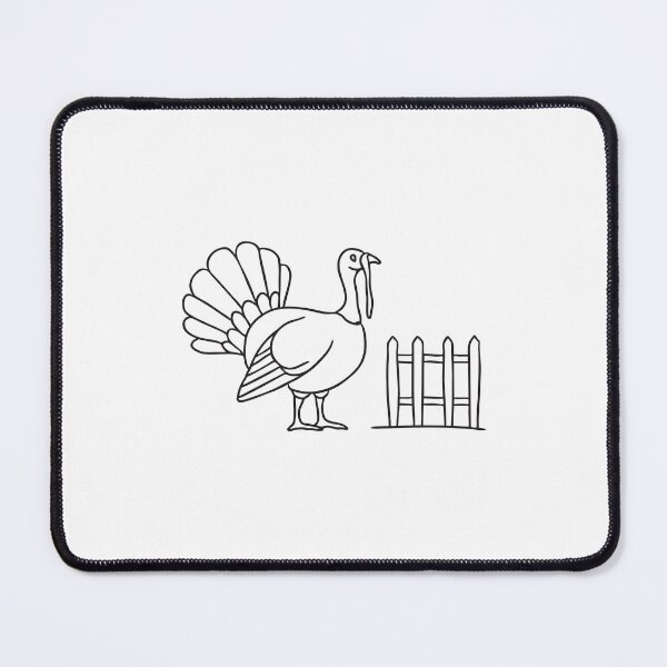 Item preview, Turkey Resting Beside Wooden Fence designed and sold by rasagamastore.