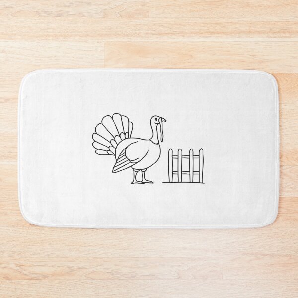 Item preview, Turkey Resting Beside Wooden Fence designed and sold by rasagamastore.