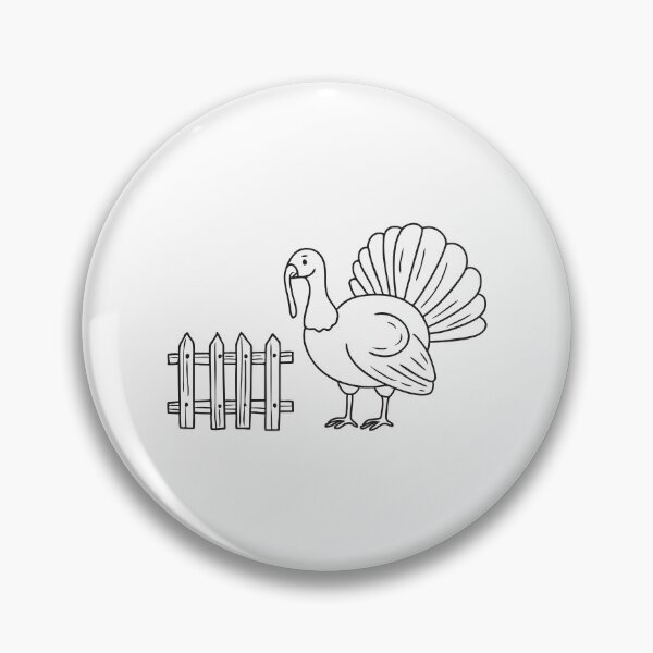 Item preview, Turkey Near Rustic Wooden Fence designed and sold by rasagamastore.