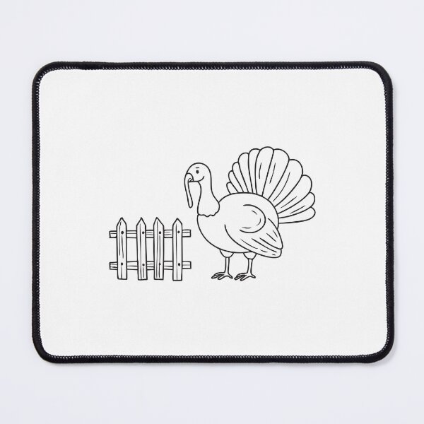 Item preview, Turkey Near Rustic Wooden Fence designed and sold by rasagamastore.
