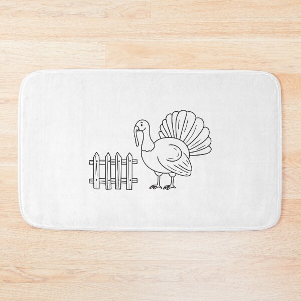 Item preview, Turkey Near Rustic Wooden Fence designed and sold by rasagamastore.