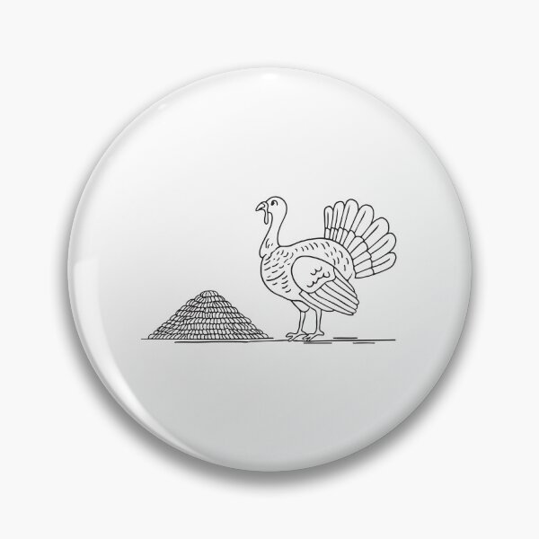 Item preview, Turkey Standing Beside Feeding Trough designed and sold by rasagamastore.