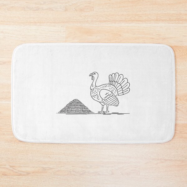 Item preview, Turkey Standing Beside Feeding Trough designed and sold by rasagamastore.