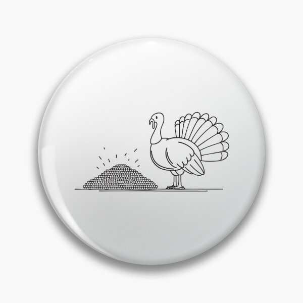 Item preview, Turkey Near Pile of Dry Corn designed and sold by rasagamastore.