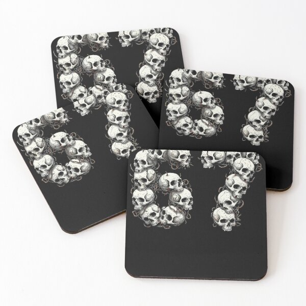 Item preview, Macabre 67 Skulls Dark Art Illustration designed and sold by d247.