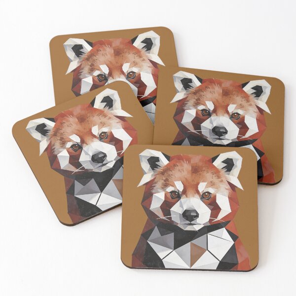 Item preview, Geometric Red Panda Illustration designed and sold by KiraChie.