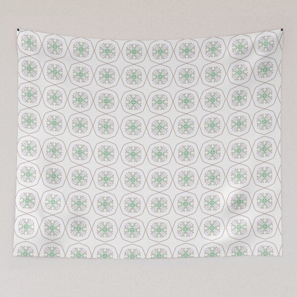Item preview, Vintage Geometric Flower Tile Pattern designed and sold by AjjimaJKM.